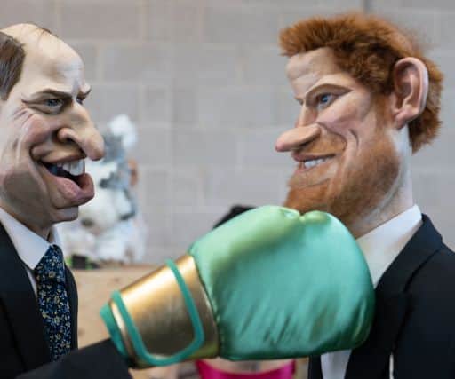 Prince William & Prince Harry Spitting Image puppets