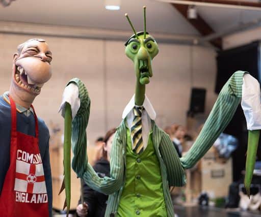 Nigel Farage & Jacob Rees Mogg Spitting Image puppets