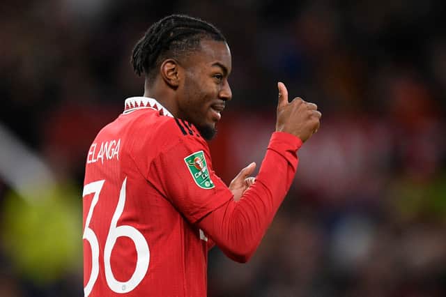 Manchester United winger Anthony Elanga is available for a loan move this January and Unai Emery watched him on Wednesday night.