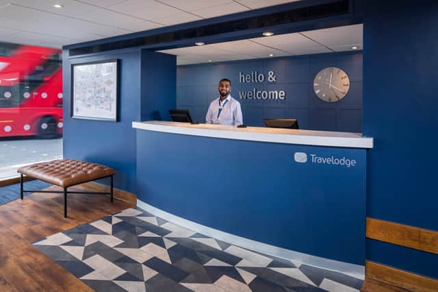 A new budget-luxe reception at Travelodge (Photo: Travelodge)