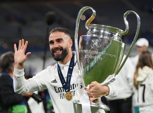 <p>Dani Carvajal has won the Champions League a record five times with Real Madrid.</p>