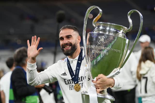 Dani Carvajal has won the Champions League a record five times with Real Madrid.