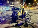 <p>A drunk driver smashed up a £70,000 Maserati Levante supercar after losing control and ploughing into a set of traffic lights in Birmingham</p>