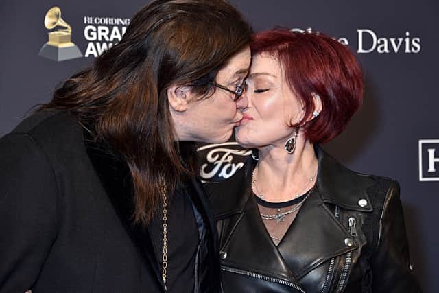 Sharon and Ozzy Osbourne share a sweet moment  