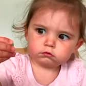 The moment a Birmingham toddler “couldn’t help herself” - after her mum tempted her with chocolate