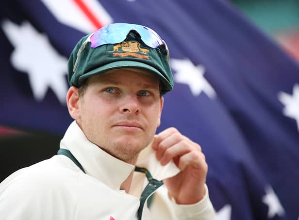 <p>Australian captain Steve Smith looks on during day four of the Third Test match between Australia and Pakistan at Sydney Cricket Ground</p>