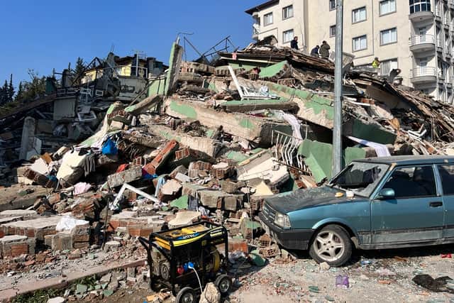 Destruction in Turkey since the earthquake (Photo - West Midlands Fire Service)