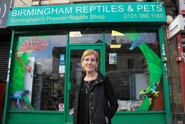 Monica Phillips from Birmingham Reptiles on Slade Road in Stockland Green, Birmingham