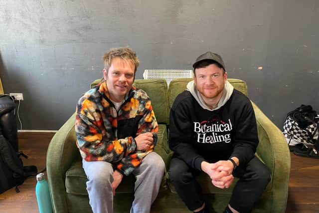 Rou Reynolds and Rory Clewlow of Enter Shikari