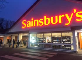 Sainsbury’s on Stratford Road, Birmingham where shoppers have queud up this morning (21/02/23) to buy the new ‘Prime’ energy drink by social media stars, KSI and Logan Paul