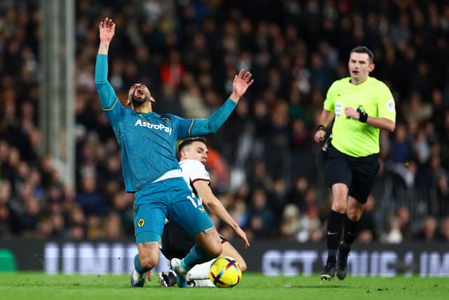 Joao Palhinha’s heavy tackle spelled the end of Matheus Cunha’s involvement at Fulham.