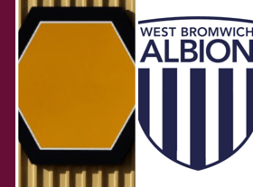 Aston Villa, Wolves and West Brom have edited their crests for one day only (Images: Twitter)