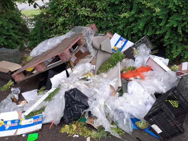 Fly-tipper dumped rotting vegetables and more near a primary school in Birmingham