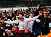 Birmingham City fans celebrate as they avoid relegation after the Sky Bet Championship match between Bolton Wanderers and Birmingham City at Reebok Stadium on May 3, 2014 in Bolton, England.  (Photo by Paul Thomas/Getty Images)
