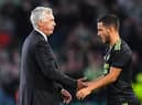 Eden Hazard has admitted he no longer speaks to Real Madrid manager Carlo Ancelotti amid transfer links to Aston Villa and Newcastle United.