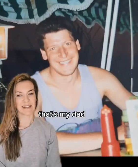 Heart FM radio presenter Gemma Hill with a photo of her dad Keith