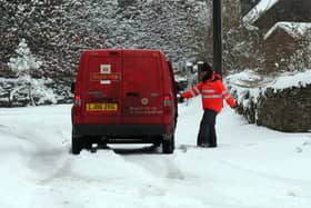 Royal Mail has issued a warning as the severe weather conditions have caused delays in some areas 
