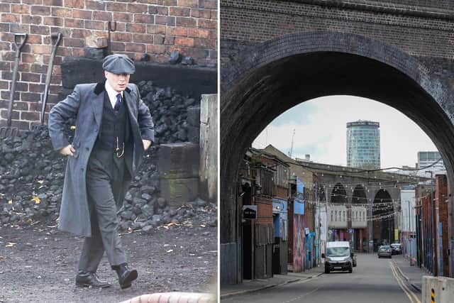 The Birmingham district of Small Heath features as the backdrop for the award-winning gritty gangster series which concluded after six series last year.  But locals living in the area have now revealed how real-life in the deprived suburb is not too dissimilar to the 1920s slums portrayed on our TV screens. Homeowners say people still live in fear of gangs fighting running wars on the crime-ridden streets which become no-go areas after dark. Others living near to the now-closed Garrison Tavern and other set locations told how their lives have been blighted by drug dealing and other criminal activities.  The BBC drama, starring Cillian Murphy as Tommy Shelby, was based on a real street gang based in the city at the turn of the 20th Century.  But residents say feuding gangs now roam the streets with guns and knives rather than razor blades sewn into the peaks of their flat caps. In the show, Small Heath is home to the Garrison Tavern, Charlie Strongs yard and the Shelby Home and Betting shop. 