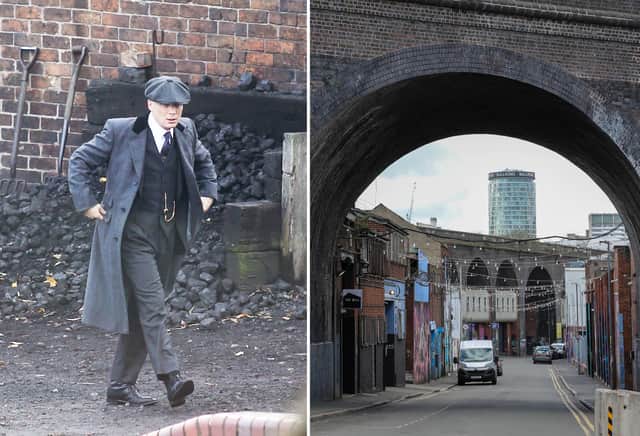 The Birmingham district of Small Heath features as the backdrop for the award-winning gritty gangster series which concluded after six series last year.  But locals living in the area have now revealed how real-life in the deprived suburb is not too dissimilar to the 1920s slums portrayed on our TV screens. Homeowners say people still live in fear of gangs fighting running wars on the crime-ridden streets which become no-go areas after dark. Others living near to the now-closed Garrison Tavern and other set locations told how their lives have been blighted by drug dealing and other criminal activities.  The BBC drama, starring Cillian Murphy as Tommy Shelby, was based on a real street gang based in the city at the turn of the 20th Century.  But residents say feuding gangs now roam the streets with guns and knives rather than razor blades sewn into the peaks of their flat caps. In the show, Small Heath is home to the Garrison Tavern, Charlie Strongs yard and the Shelby Home and Betting shop. 