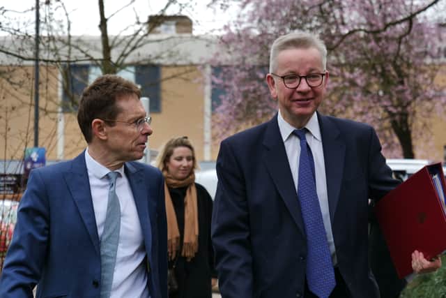West Midlands Mayor Andy Street and Levelling Up Secretary Michael Gove