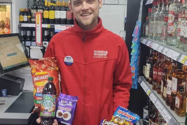 1p bundles of sweets and snacks being offered at local shops in Birmingham with the Snappy Shopper app