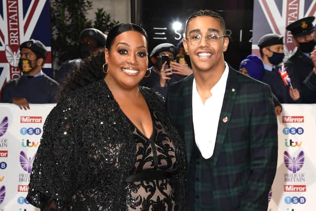 Alison Hammond with son Aiden who she has from a previous marriage to Noureddine Boufaied