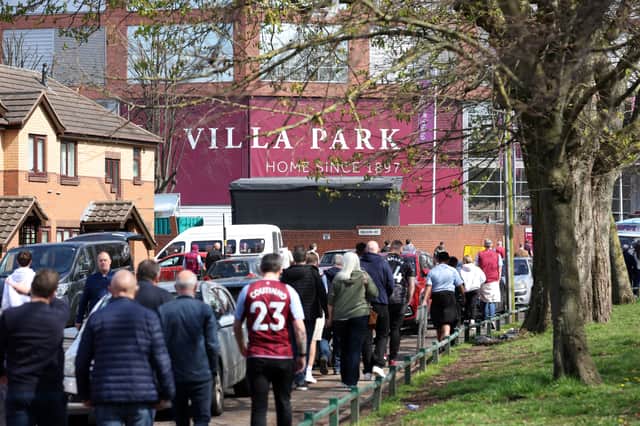Fans arrive at Villa Park (Image: Getty Images)