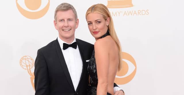 TV personality Cat Deeley (R) and husband Patrick Kielty (Photo by Jason Merritt/Getty Images)