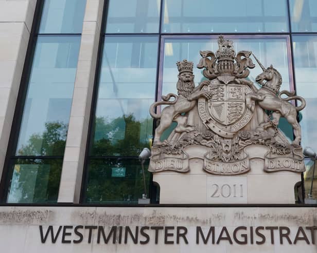 Westminster Magistrates’ Court. Picture: CARLOS JASSO/AFP via Getty Images