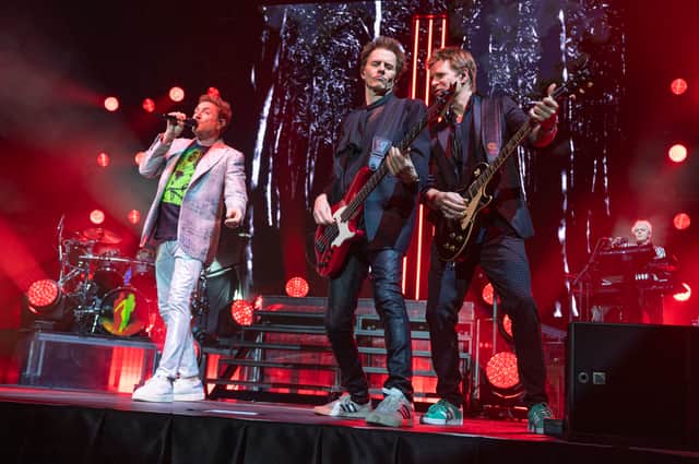 Duran Duran performing at the Utilita Arena, Birmingham, on May 5, 2023. Photo by David Jackson