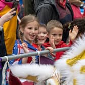 Children enjoy the King’s Coronation celebrations in Centenary Square, Birmingham