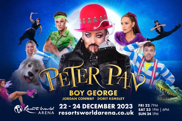 Boy George in Peter Pan at Resorts World Arena in Birmingham