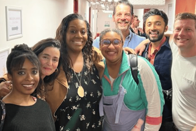 Alison Hammond with Dermot O'Leary at the Criterion Theatre. Credit: Alison Hammond Instagram