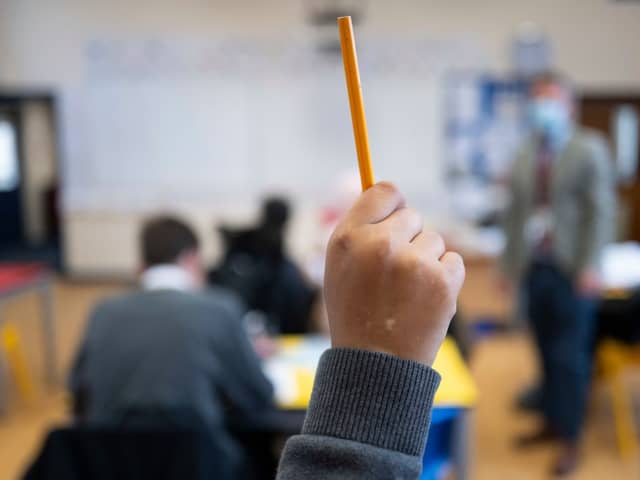 The number of children off school in England due to Covid-related reasons has seen a sharp rise over the past two weeks, figures show (Photo: Matthew Horwood/Getty Images)