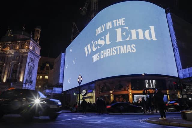 London's West End, as the Christmas lights are switched-on across the whole district (photo: David Parry/PA Wire)