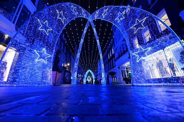 London's West End Christmas lights featuring more than one million LED bulbs (photo: John Nguyen/PA Wire)