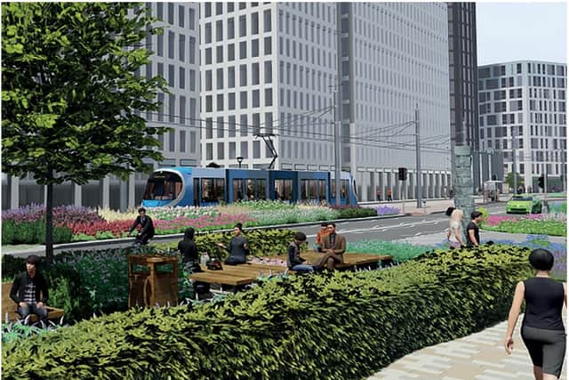 Artist\'s impression of the Eastside Metro extension