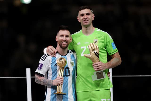 Martinez won the World Cup for Argentina alongside Messi.