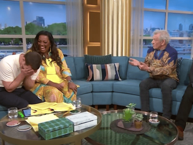 Alison Hammond and Dermot O'Leary were 'roasted' by 84-year-old Sir Ian McKellen. (Photo - ITV)