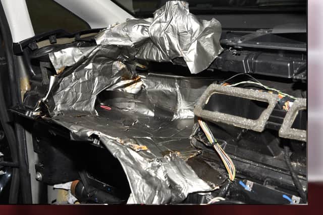 Car adapted to hide drugs in Operation Venetic as Danyal Aziz, Michael Earp & Nicole Rhone from Birmingham convicted of supplying cocaine and heroin and buying firearms