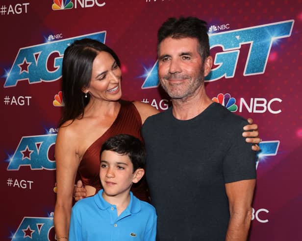 (L-R) Lauren Silverman, Eric Cowell and Simon Cowell (Photo by David Livingston/Getty Images)