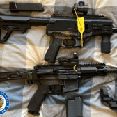 3-D printed guns. (Photo - West Midlands Police)