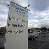 A general view of Birmingham Heartlands Hospital in Birmingham, England.  (Photo by Christopher Furlong/Getty Images)
