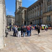 People have been evacuated from offices around Chamberlain Square this morning (June 8)