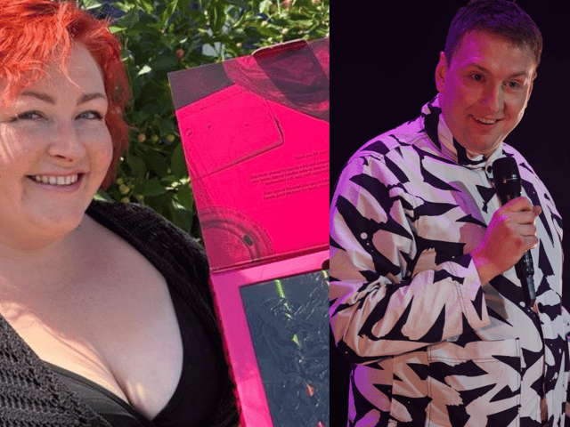 Jennifer, a mum from Southport, was inspired by Joe Lycett to host her hometown's first ever pride event. (Photos - Jennifer Corcoran and Getty Images)