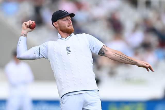 England captain Ben Stokes during day three of the LV= Insurance Test Match between England and Ireland at Lord's Cricket Ground on June 03, 2023 in London, England. (Photo by Gareth Copley/Getty Images)
