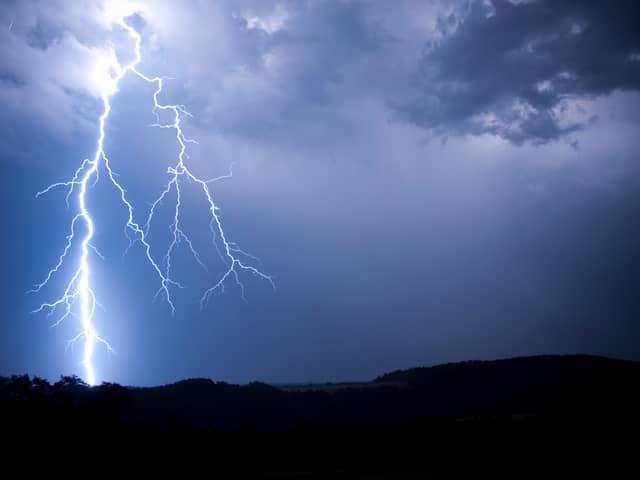 The Met Office have issued a yellow thunderstorm warning for this weekend