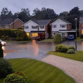 Langfield Road flooding on June 25, 2021. (Source: June Vaughan/LDRS)