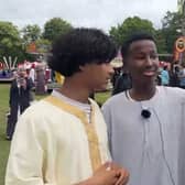 Namz, Farah & Hersi at the Eid Al-Adha celebrations in Small Heath Park, Birmingham