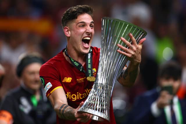 Zaniolo won the Europa Conference League with Roma in 2022.